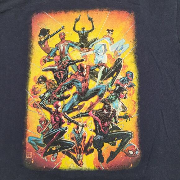 MARVEL Spider-Man Shirt L/XL 22x28 Into-The-Spider-Verse - Picture 6 of 11